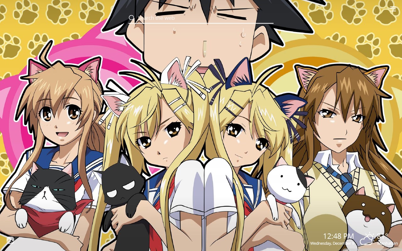 Anime Cat Girl HD Wallpapers New Tab Theme