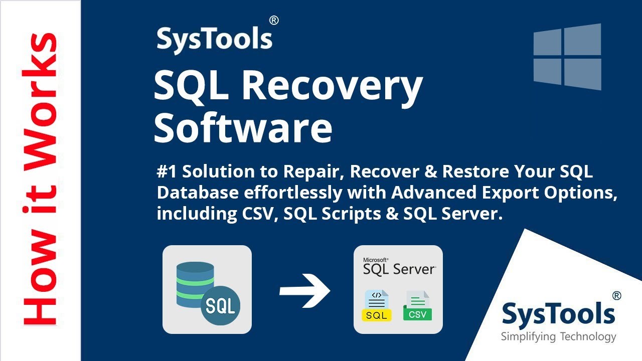 Snapshot 1 of SysTools SQL Recovery