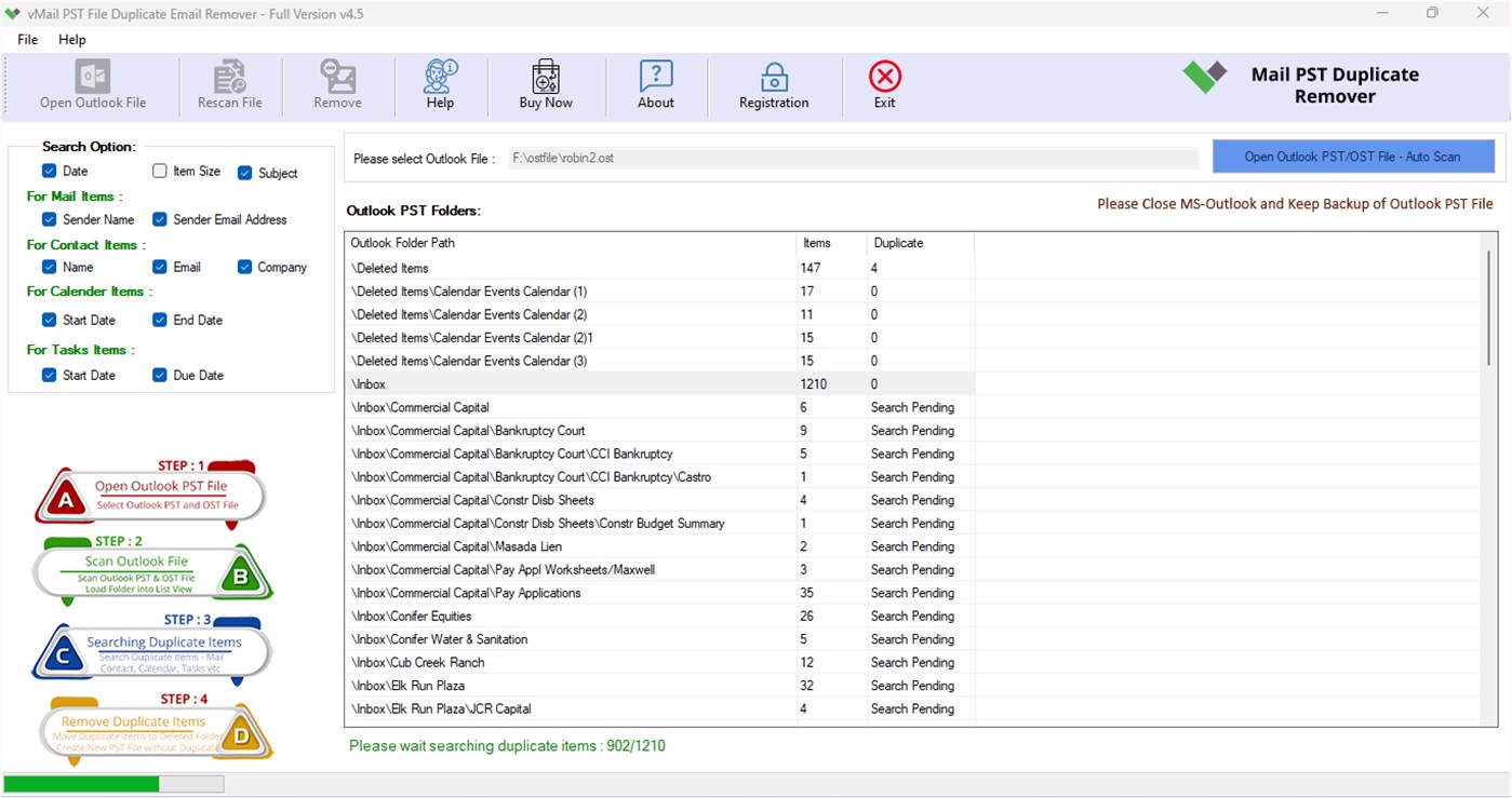 #2. vMail PST Duplicate Remover (Windows) Podle: VARTIKA SOFTWARE PRIVATE LIMITED