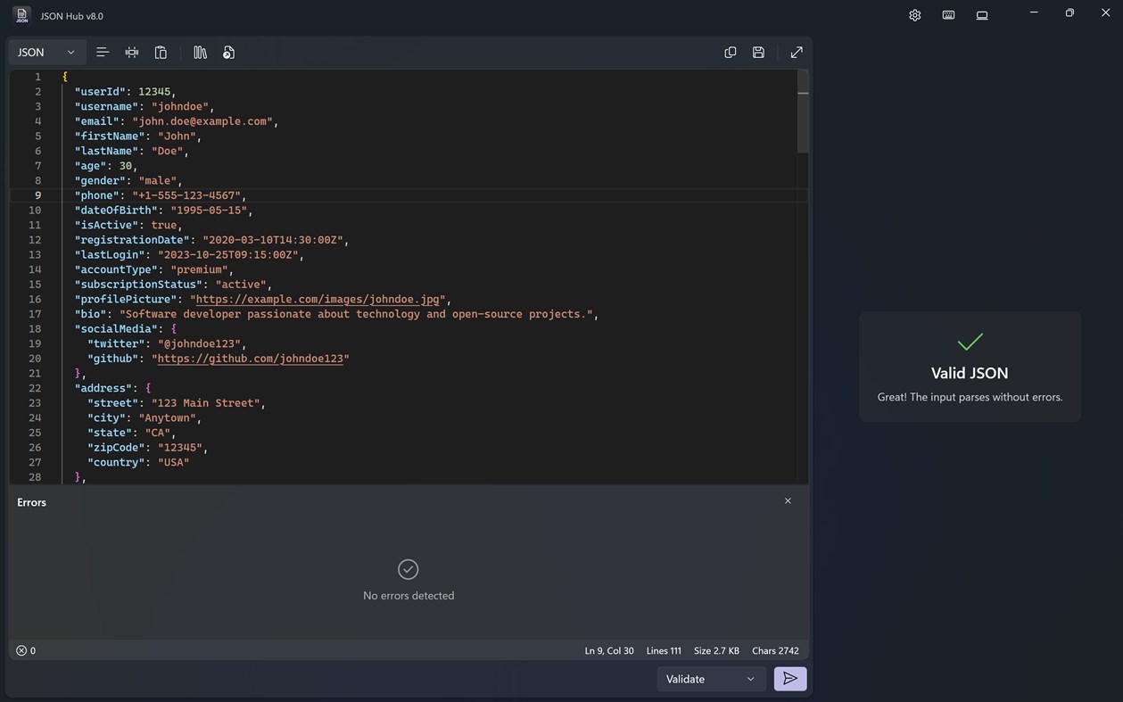 #6. JSON Hub (Windows) Tekijänä: Aadhil RF