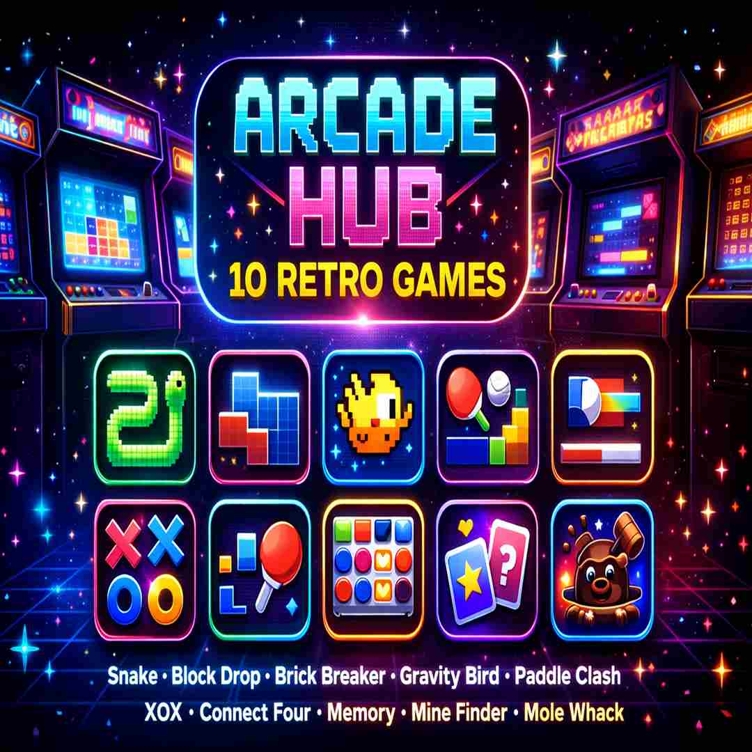 Arcade Hub - 10 Retro Games (10 in 1)