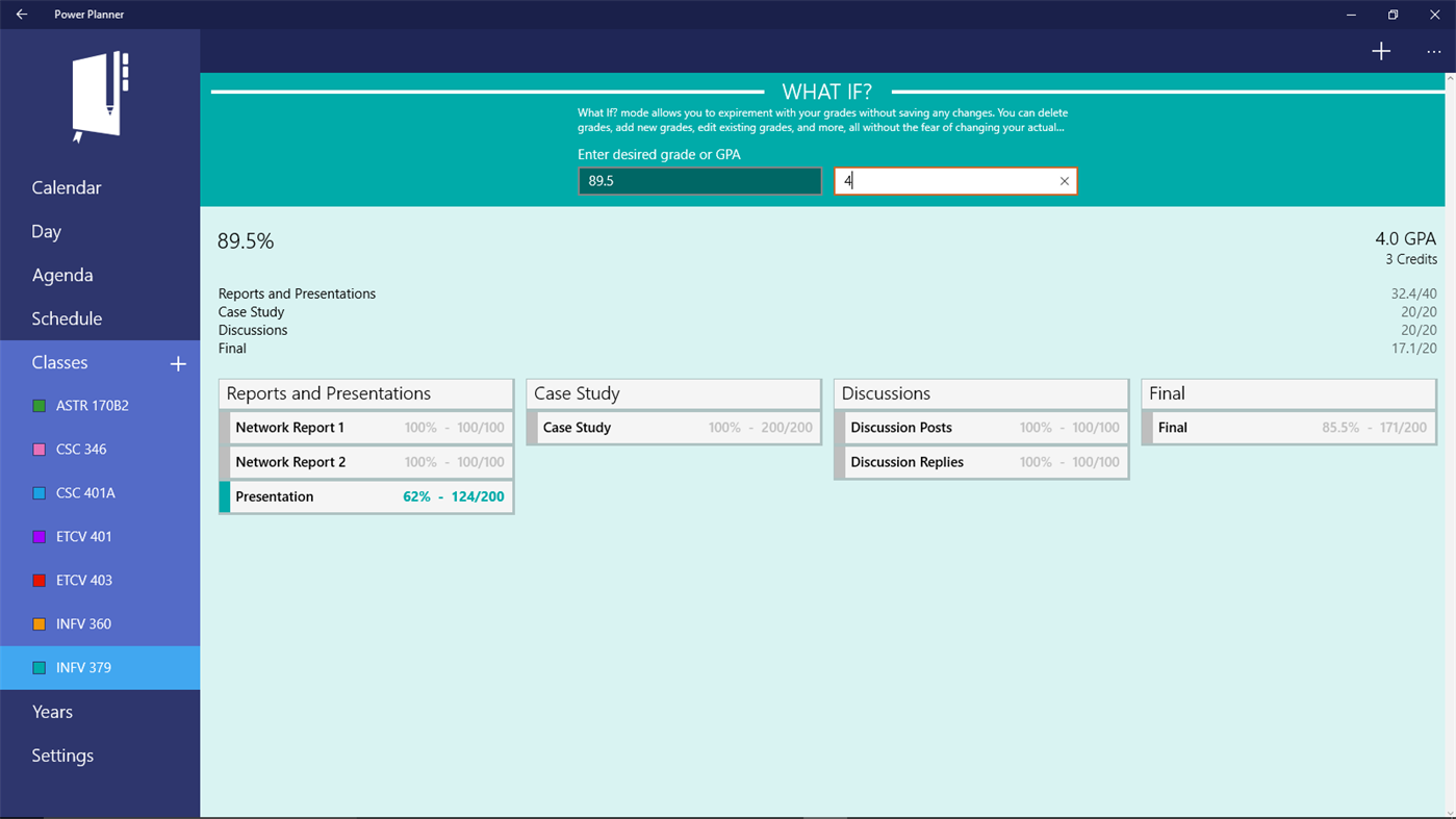 #8. Power Planner (Windows) By: BareBones Dev