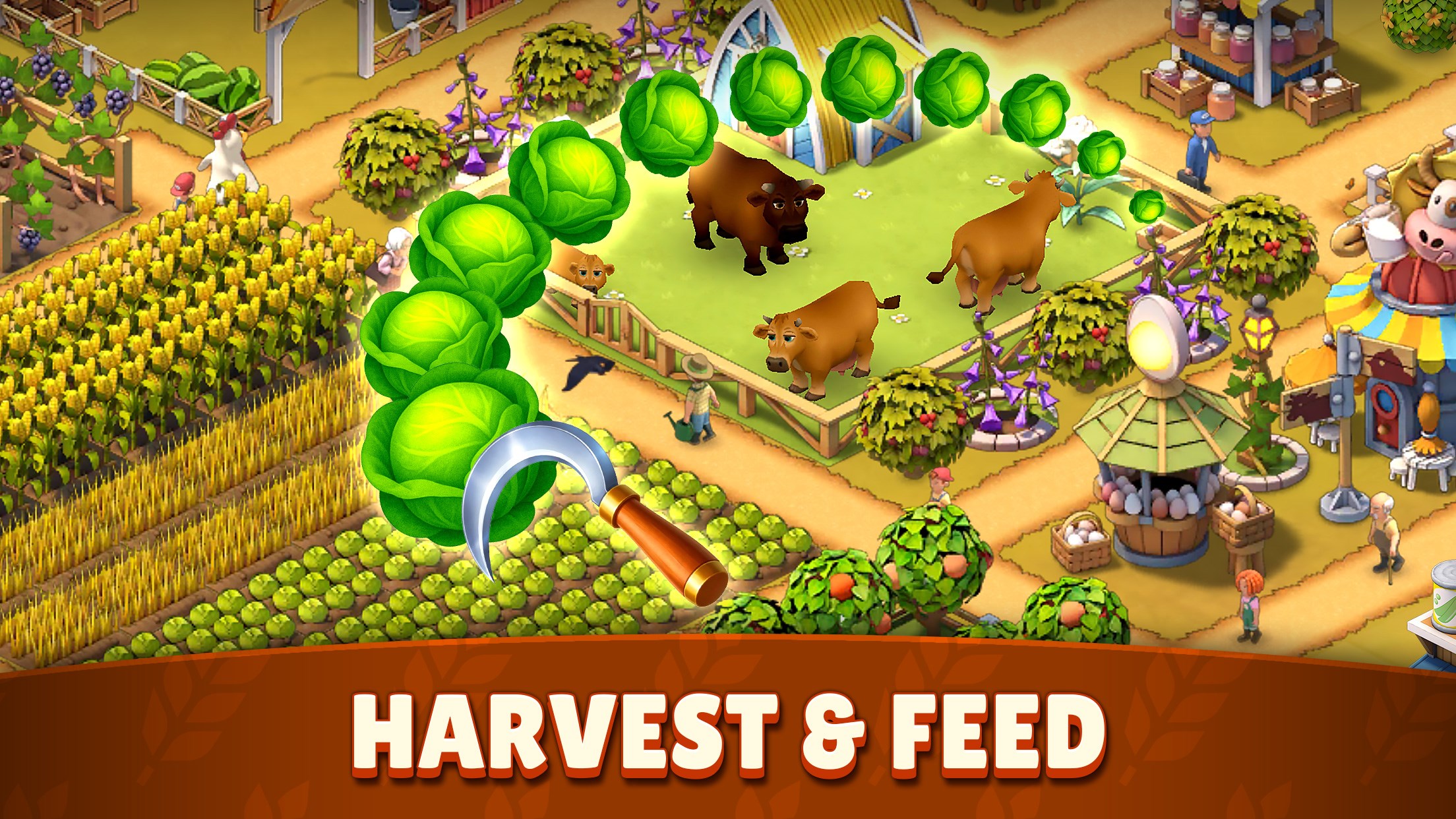 Animal Farm Life: Town Farming screenshot