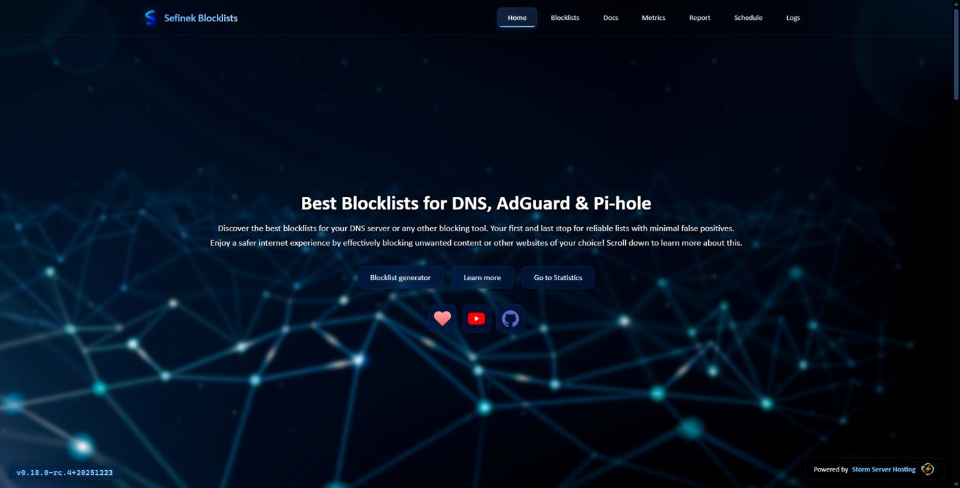 #9. Sefinek Blocklists (Windows) Av: Sefinek