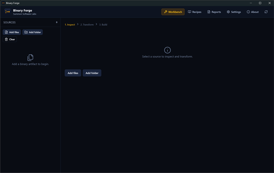 Binary Forge (Windows) Af: Summon Software Labs