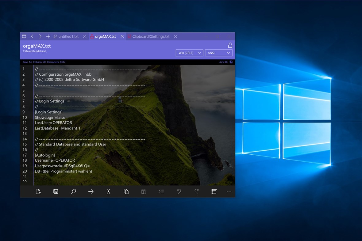 #5. NotepadX (Windows) Av: Sönke Köhn