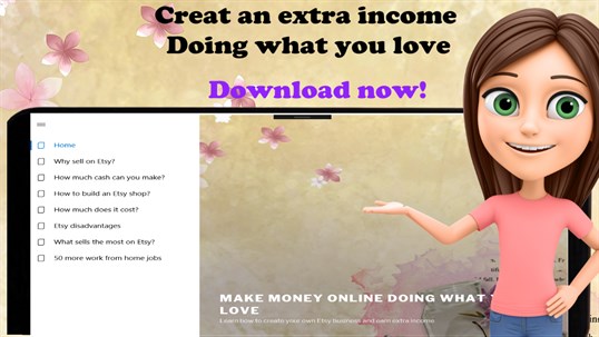 Sell on Etsy Side jobs course - Extra income online! screenshot 1
