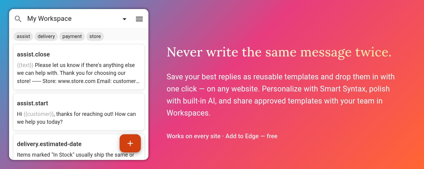 Message Templates & Text Snippets – Reply 10X