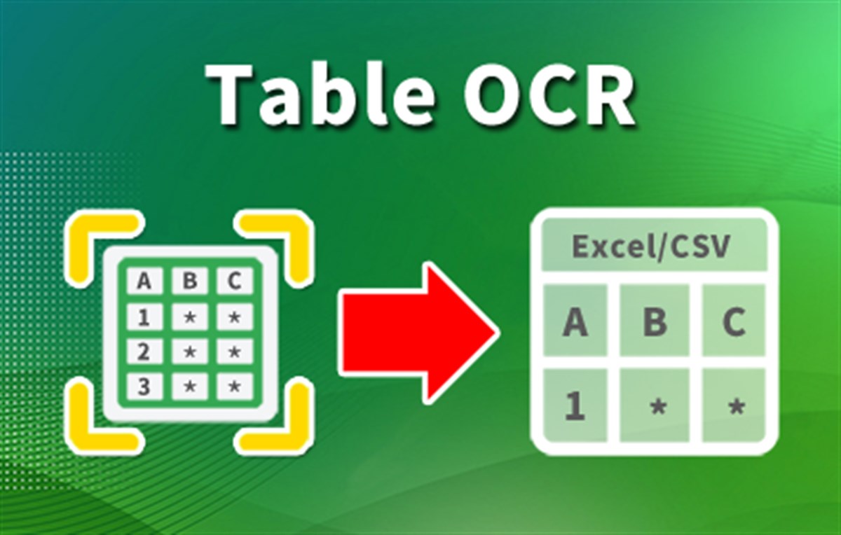 Table OCR - Image & PDF to Excel