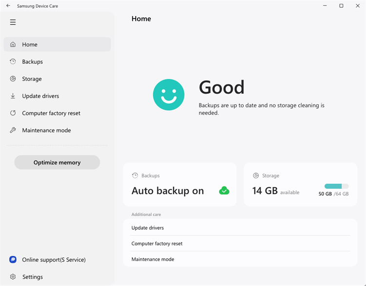 Samsung Device Care by Samsung Electronics Co. Ltd. (Windows Apps