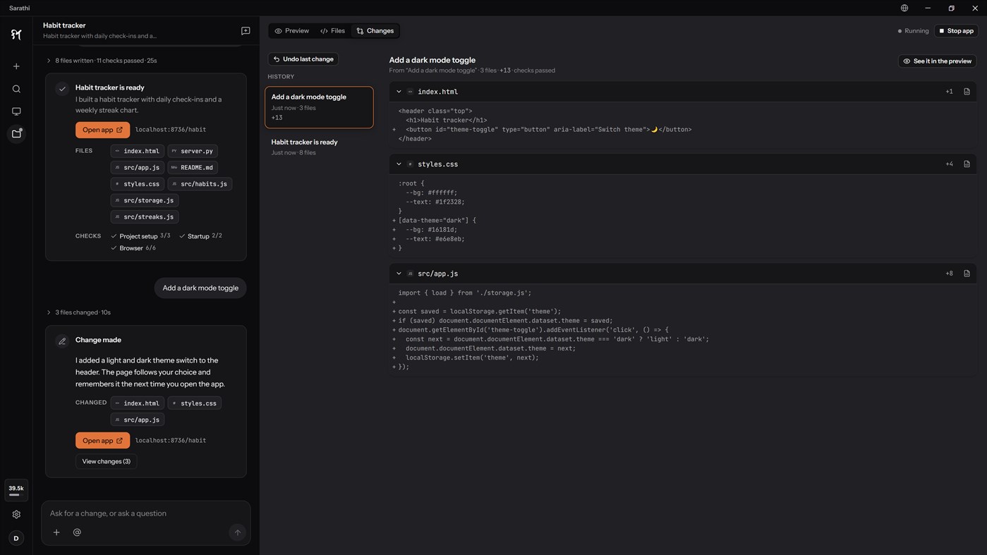 #7. Sarathi (Windows) Af: Bhaskara AI Labs