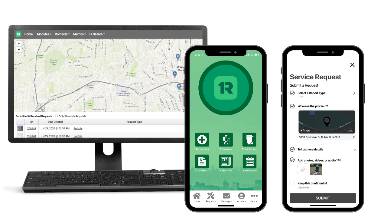 Snapshot 1 of OneLink Citizen Mobile App for Local Governments