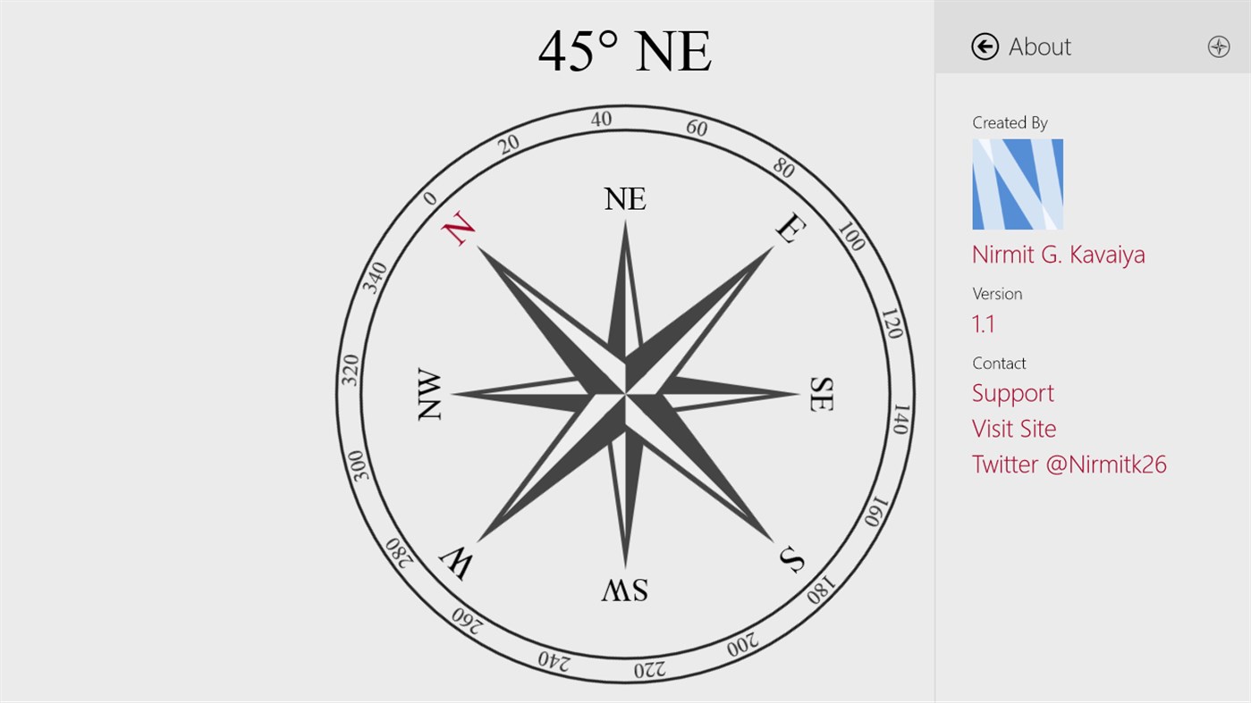 #2. Simply Compass (Windows) โดย: Nirmit Kavaiya