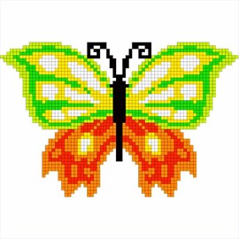 Butterfly Color by Number: Pixel Art, Sandbox Coloring