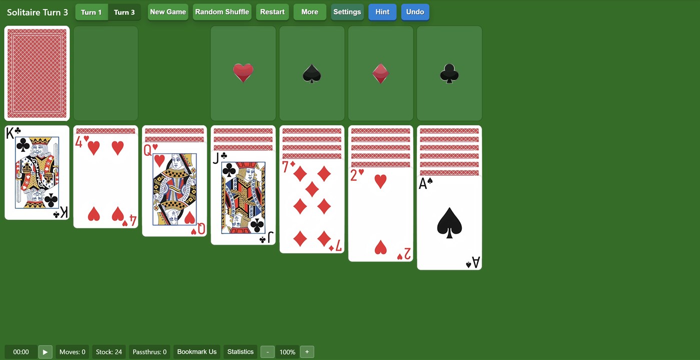 #1. Solitaire Turn 3 Solitairex (Windows) 由: Solitairen