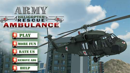Army Helicopter Rescue Ambulance screenshot 1
