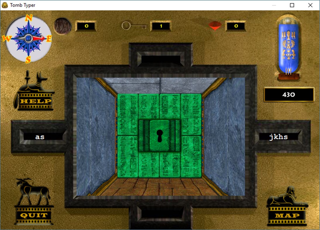 #4. Typing Instructor Tomb Typer (Windows) Podle: Individual Software Inc.