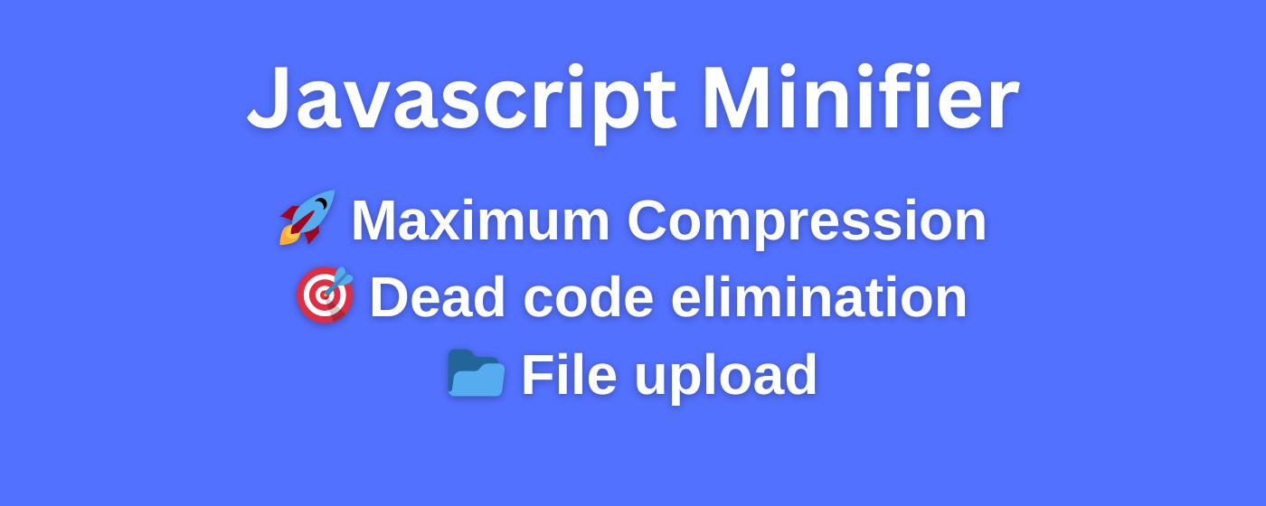 JS Minify: Javascript Minifier
