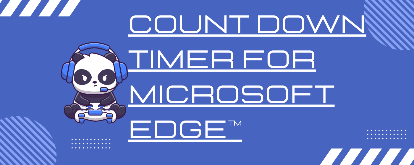 Study and Browsing Countdown Timer for Edge