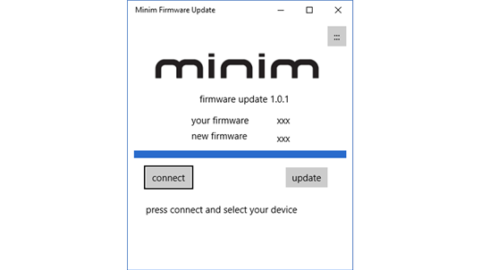 Minim Firmware Update screenshot 1