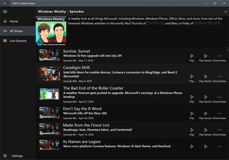 TWiT.tv Media Player Screenshots 2