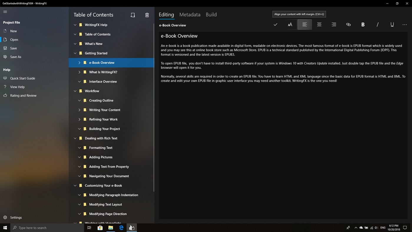 #1. WritingFX (Windows) By: Moonlight Builds