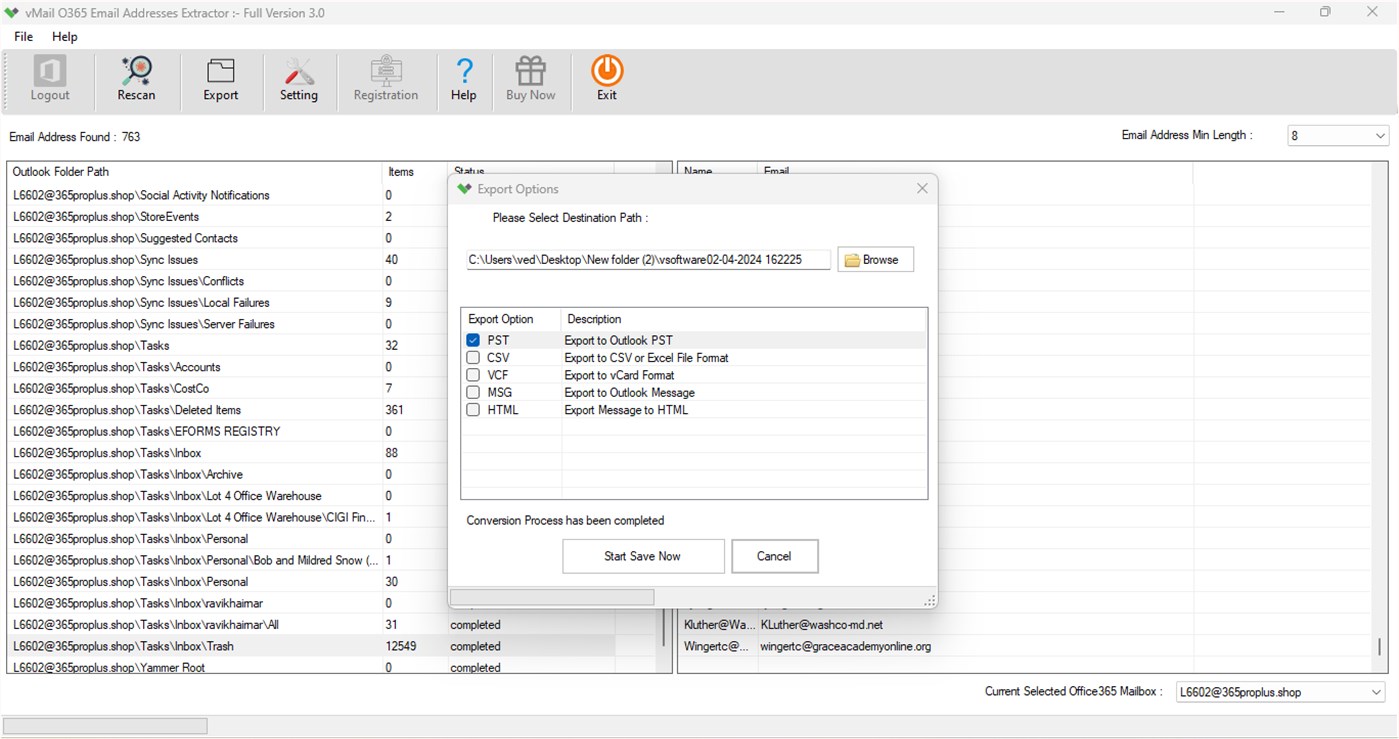 #7. O365 Email Address Extractor (Windows) 由: VARTIKA SOFTWARE PRIVATE LIMITED