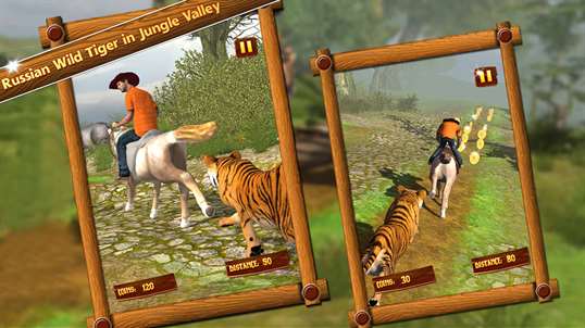 Horse Run 3D - Wild Tiger Chase the Racing Pony screenshot 2