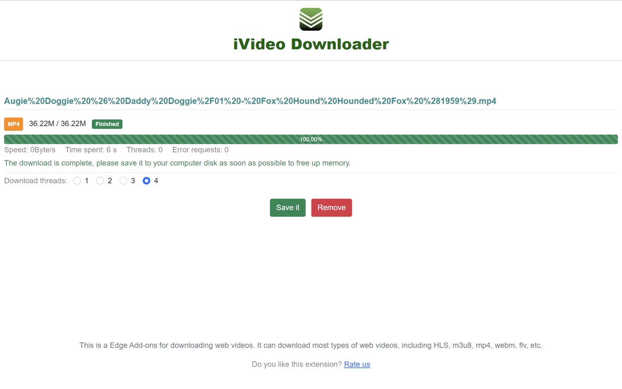 iVideo Downloader(HLS/m3u8/mp4)