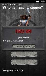 Mortal Kombat Quiz screenshot 4