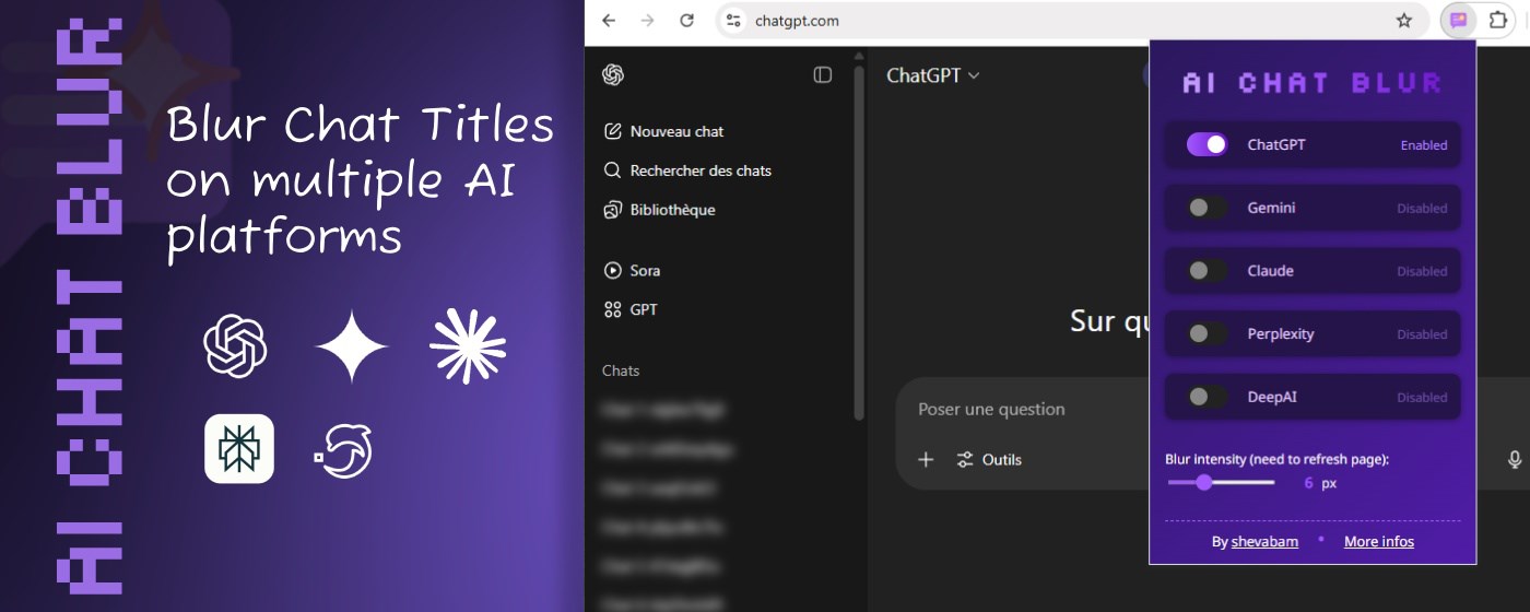 AI Chat Blur