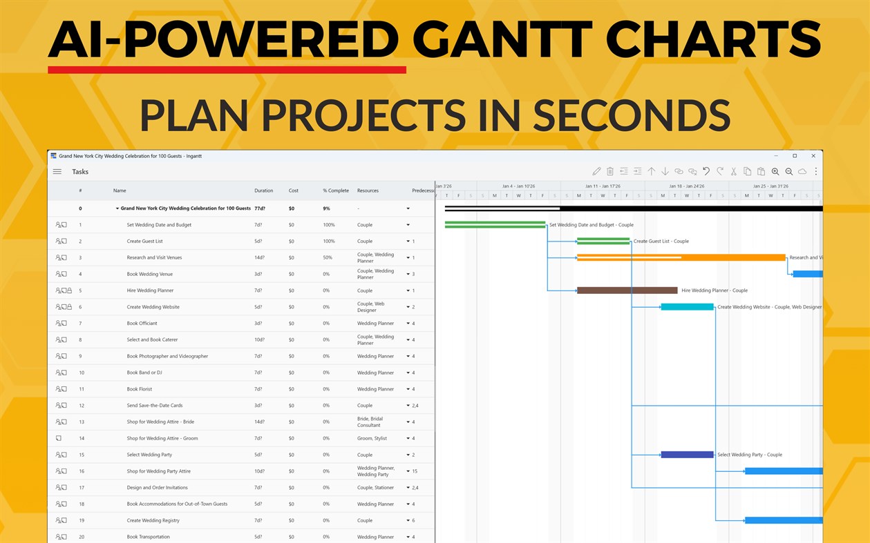 #1. Ingantt: Gantt chart project planner with AI (Windows) 由: Ingantt Development
