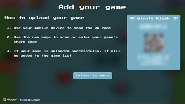 MakeCode Arcade Kiosk — 1