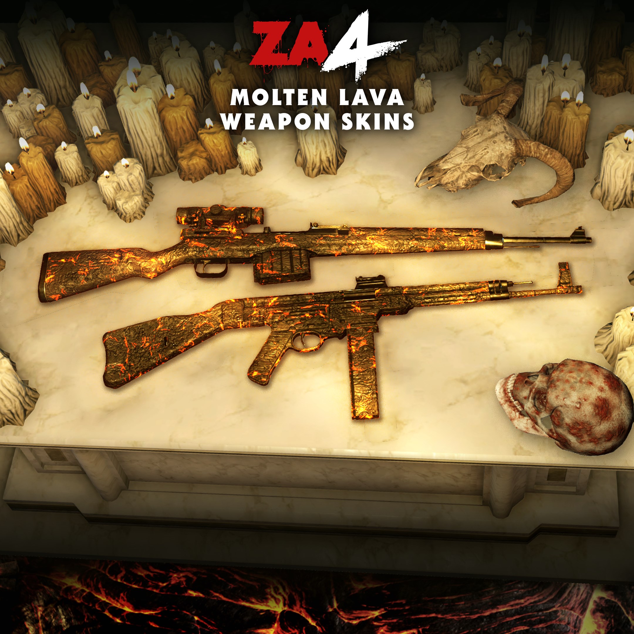 Zombie Army 4: Molten Lava Weapon Skins