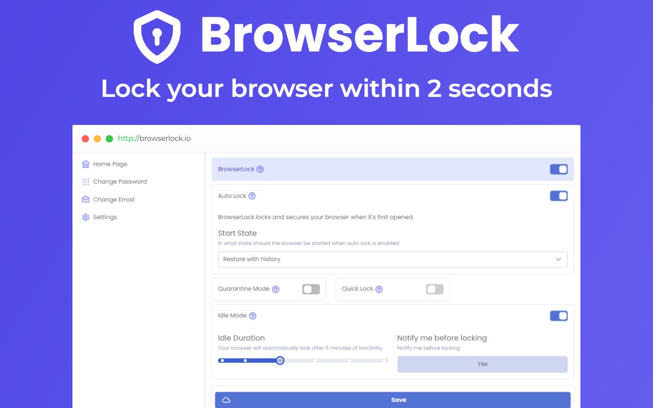 Browser Lock | Lock Your Browser