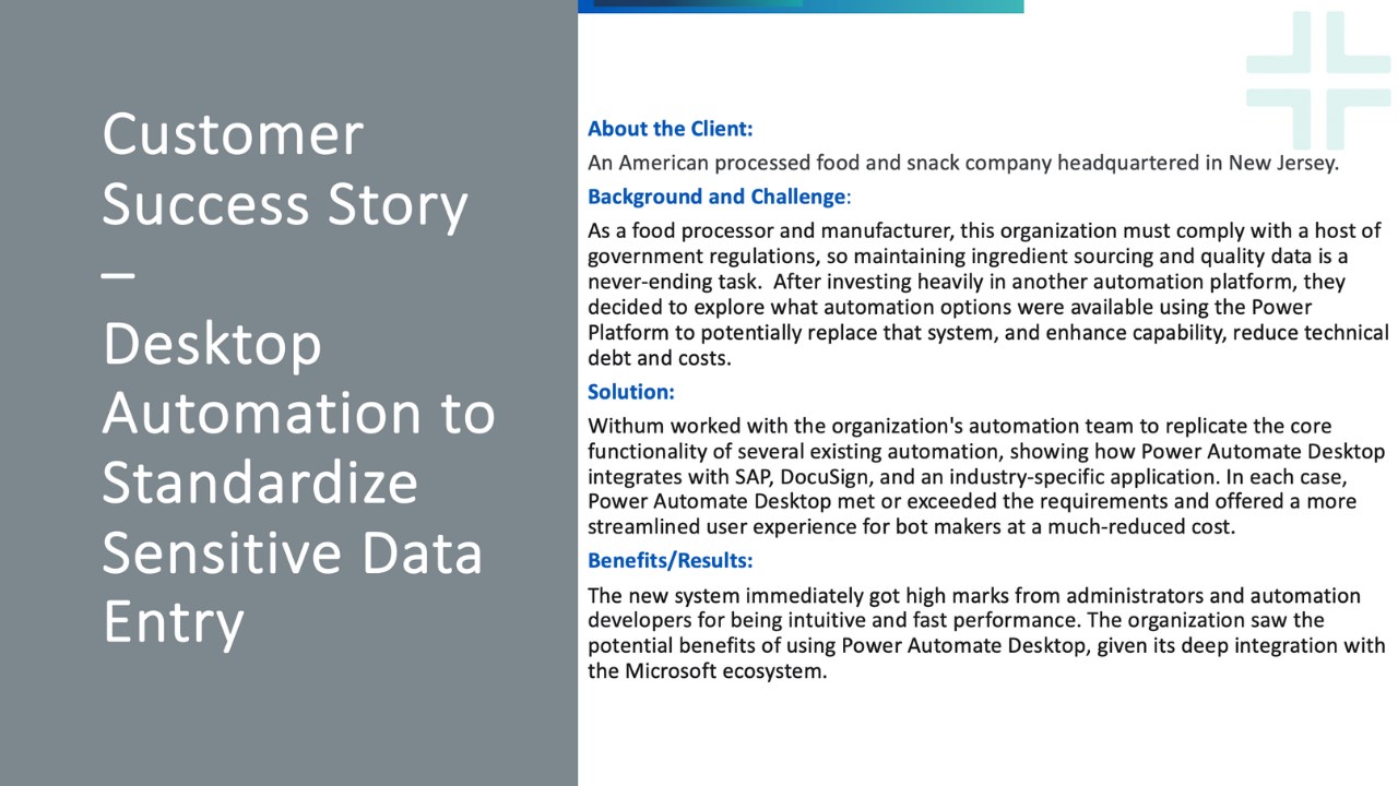 Snapshot 2 of Automate with RPA: 4-Wk Implementation
