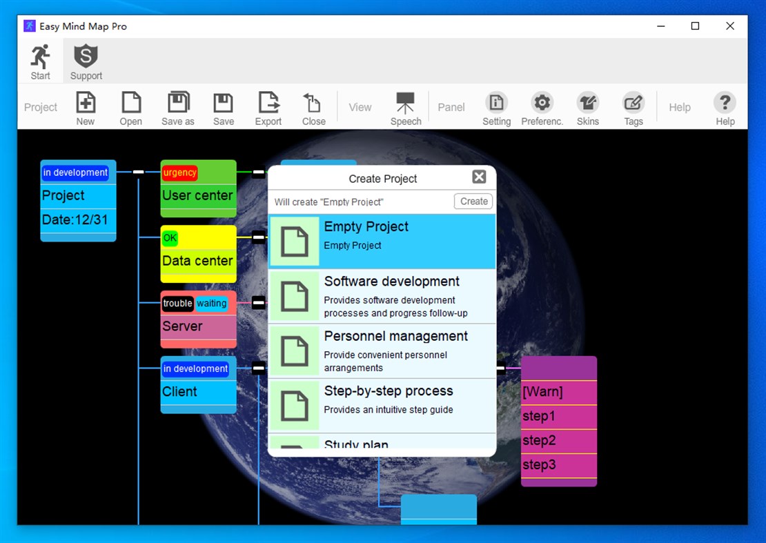 #4. Easy Mind Map Pro (Windows) Göre: ATGOX