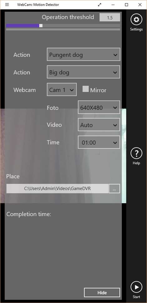 WebCam: Motion Detector Screenshots 1