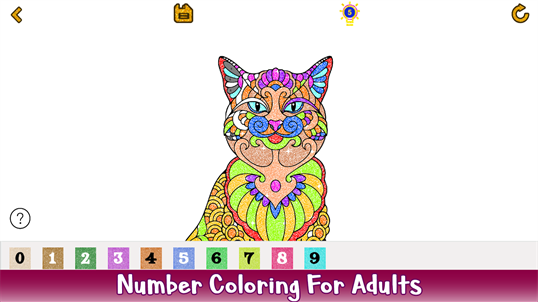 Cats Glitter Color by Number - Animals Coloring Book screenshot 3