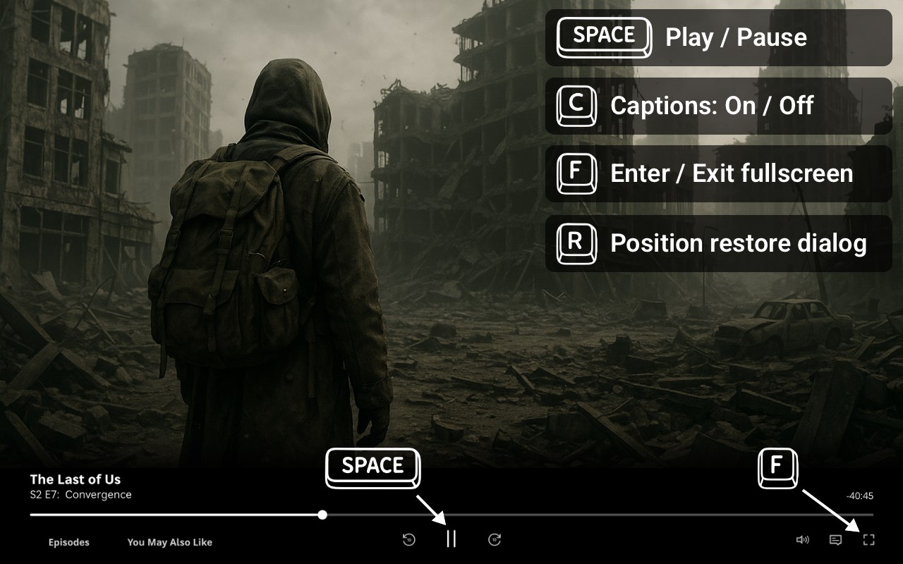 Stream Keys - Video Keyboard Controls