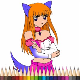 Anime Coloring Book Pages