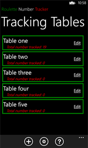 Roulette Tracker screenshot 1