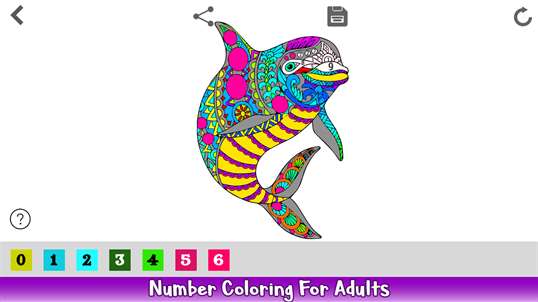 Dolphin Color By Number - Aquatic Animals Coloring Book screenshot 3