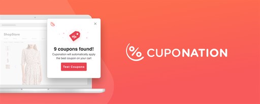 Cuponation | Shopping with Savings marquee promo image