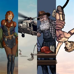 Aperçu Klabater Bundle: The Amazing American Circus, Moonshine Inc., Heliborne and Crossroads Inn