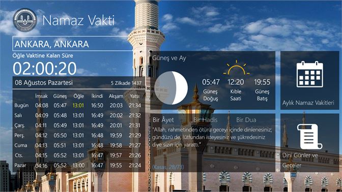 Namaz Vakti Dib Al Microsoft Store Tr Tr