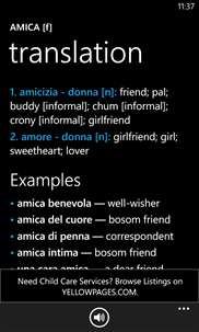 Italian English Dictionary+ screenshot 2
