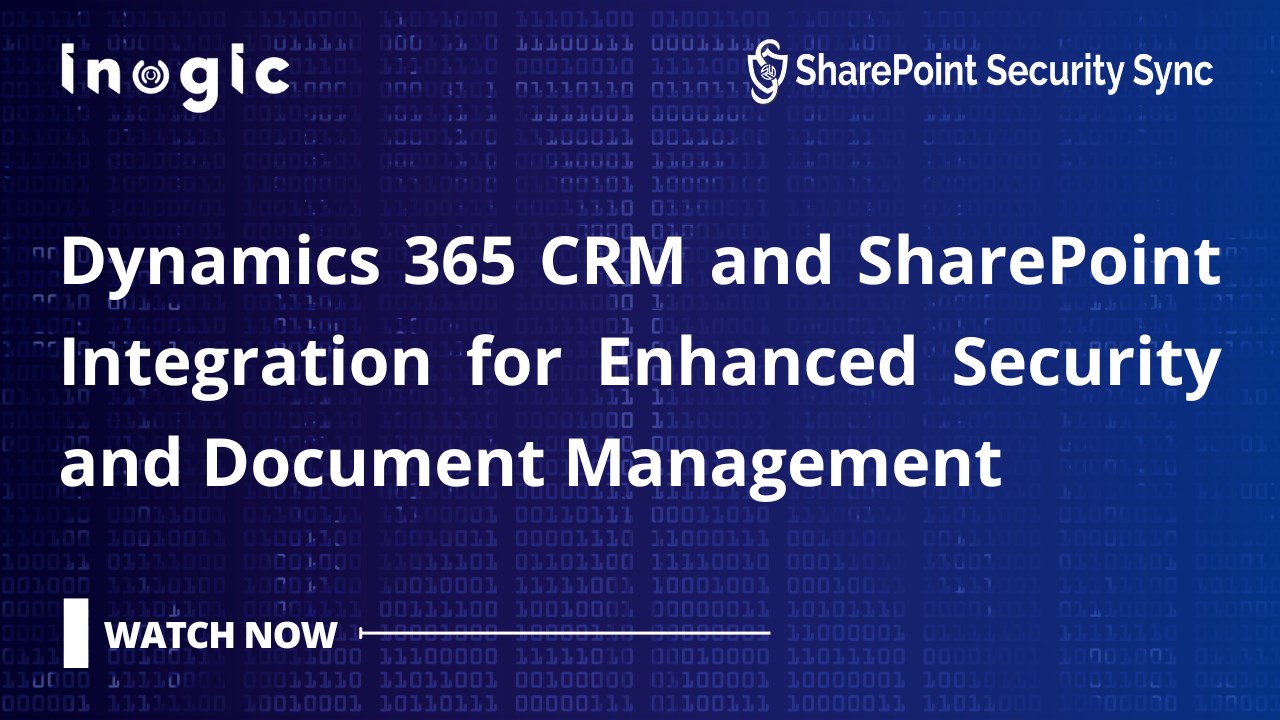 Snapshot 2 of Sync Security Privileges in Dynamics 365 CRM - SharePoint Security Sync