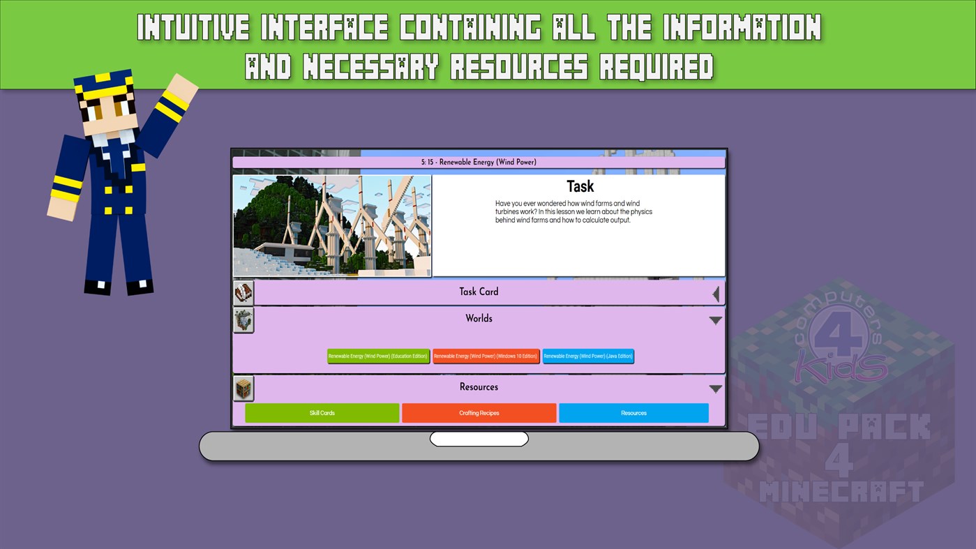 #3. Edu Pack 4 MC (Windows) بواسطة: Computers 4 Kids