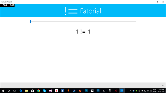 Calcular Fatorial screenshot 1